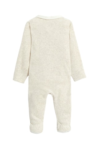 Pelele de terciopelo - Beige jaspeado - Obaïbi