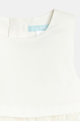 Vestido sin mangas - Blanco - Obaibi