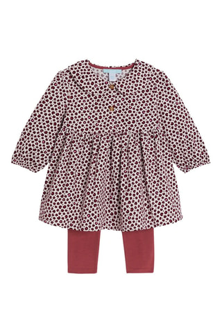 Vestido y leggings - Marrón - Obaïbi