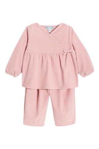 Blusa y pantalón de pana - Rosa - Obaïbi