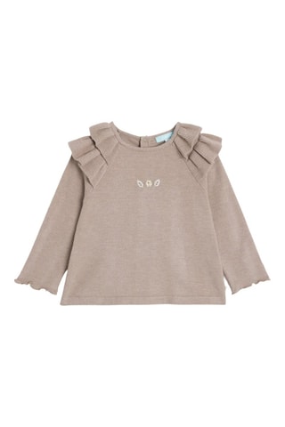 Camiseta y leggings - Beige jaspeado - Obaïbi