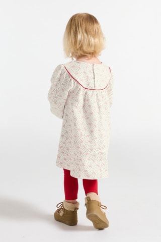 Vestido y leggings - Rojo y blanco - Obaïbi