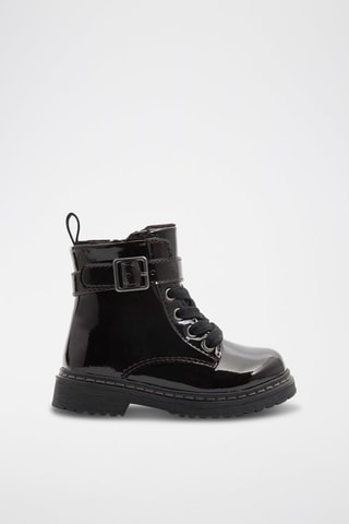 Bottines fourrées vernies - Noir - Obaïbi