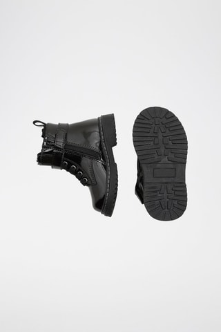 Bottines fourrées vernies - Noir - Obaïbi