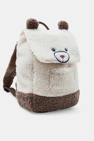 Mochila - Blanco y marrón