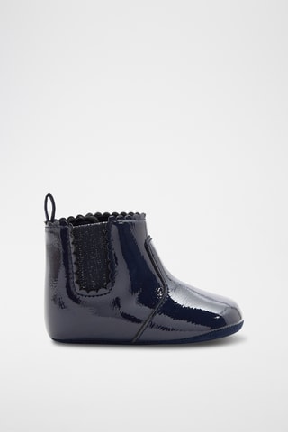 Botines Chelsea con brillo - Azul marino