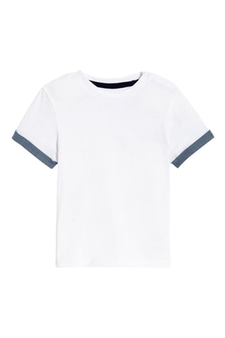 Camiseta y peto - Beige y blanco