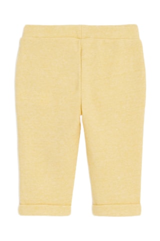 Pantalon taille haute - Jaune
