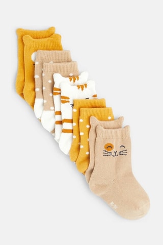 5 pares de calcetines - Amarillo