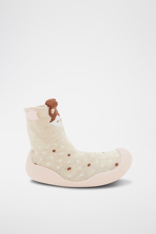 Patucos estilo calcetín - Beige