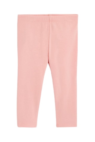 Vestido y leggings - Blanco y rosa