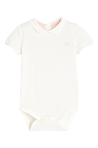 Body y peto - Rosa y blanco
