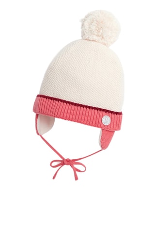 Gorro de aviador con borla - Crudo