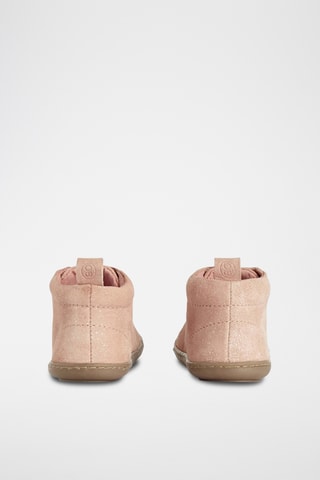 Botines de piel de serraje - Rosa