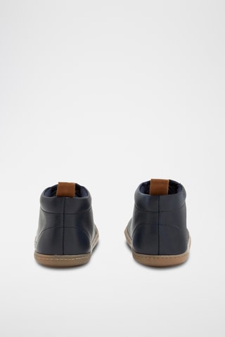 Botas de piel de serraje - Azul marino