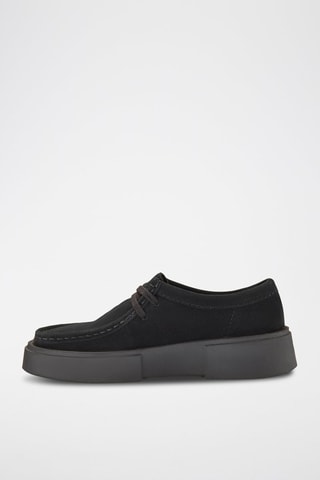Nubuck Platform Derby's Torview - Zwart