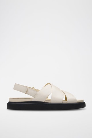 Leren Sandalen Aristella - Crèmekleurig