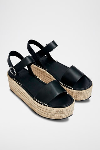 Platform Sandalen - Zwart - Pull & Bear