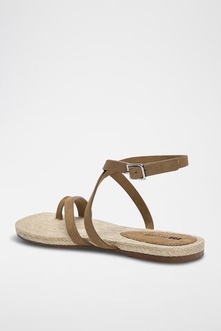 Sandales en nubuck - Marron