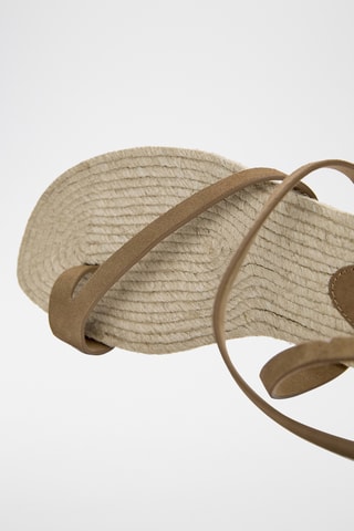 Sandales en nubuck - Marron