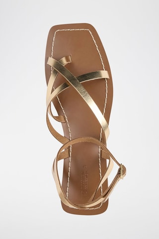 Sandales en cuir - Doré