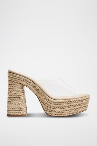 Mules à talons - Beige
