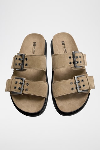 Mules en nubuck - Beige