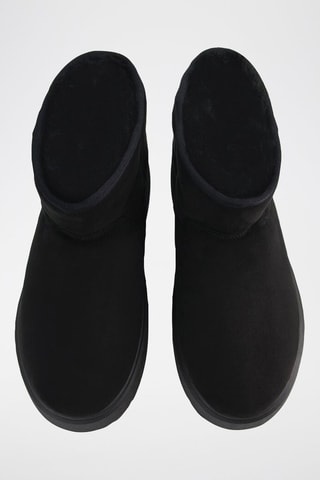 Gevoerde Platform Boots - Zwart