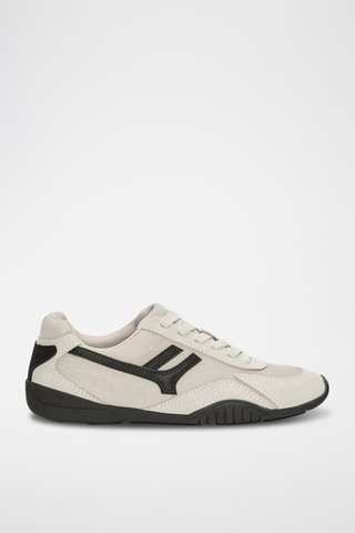 Leren Sneakers - Ecru - Pull & Bear