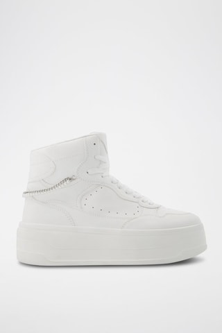 Hoge Platform Sneakers - Wit