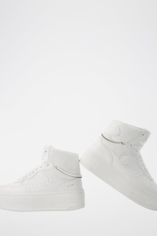 Hoge Platform Sneakers - Wit