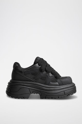 Platform Sneakers - Zwart