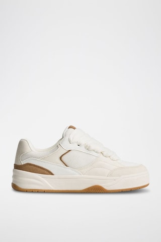 Platform Sneakers - Beige