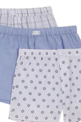 3 Onderbroeken - Blauw en Wit - Wit en blauw