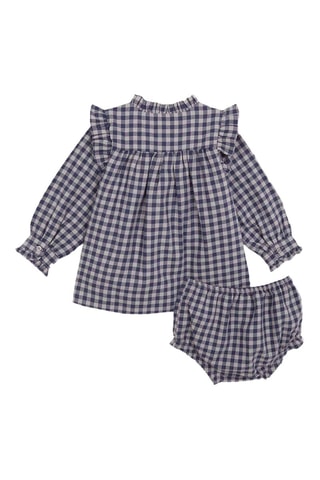 Onderbroek en Jurk - Blauw - Blauw en grijs