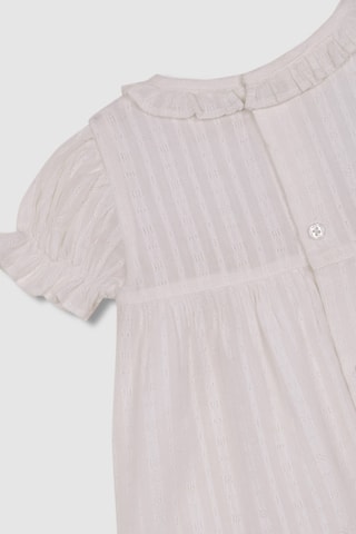 Jurk en Bloomer met Engelse borduursels - Wit