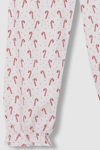 Pyjama - Ecru - Wit en rood