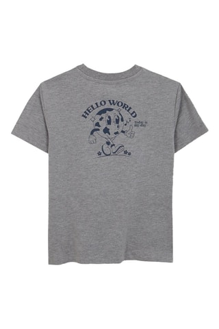 T-shirt - Gemêleerd Grijs - Grijs