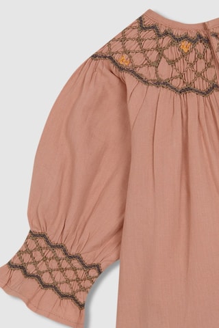 Jurk en Bloomer - Oudroze  - Roze en grijs