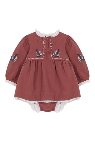 Jurk en Bloomer - Oudroze - Roze