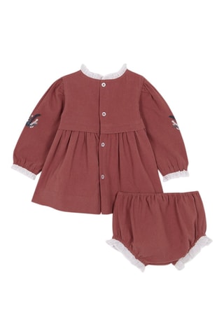 Jurk en Bloomer - Oudroze - Roze