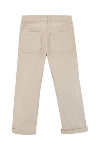 Velours Broek - Ecru - Wit