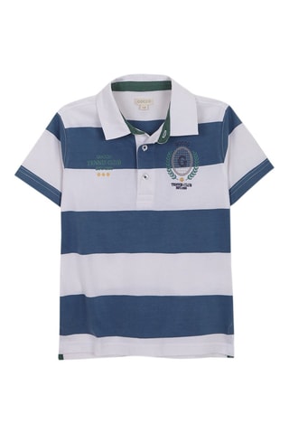 Polo - Wit - Wit en blauw