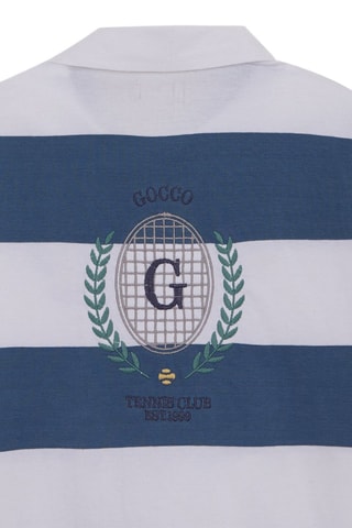 Polo - Wit - Wit en blauw