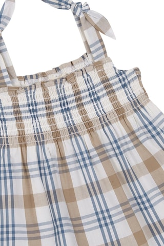 Jurk en Bloomer - Wit - Wit en blauw