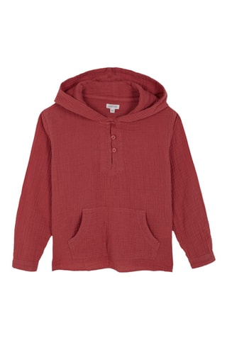 Surchemise à capuche - Rouge