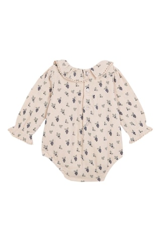 Rompertje - Beige - Zwart en beige