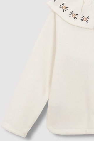 Sweater fleece - Ecru - Wit