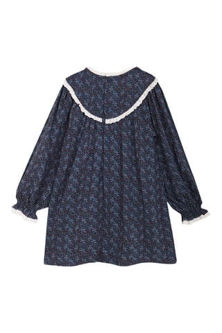 Jurk - Blauw - Wit en blauw