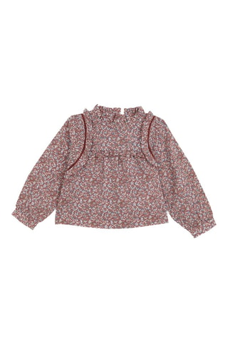 Top - Bordeauxrood - Wit, rood en blauw